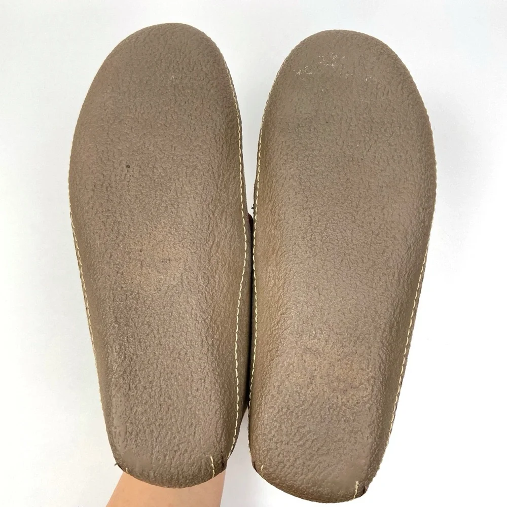 LLBEAN Flannel Lined Suede Slipper Mens 9